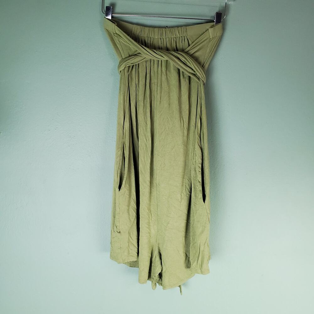 Free People Beach Womens Redondo Romper Green Size XL